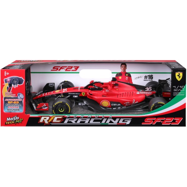 Фото - Радіокерована машинка Maisto Tech Formula RC SF-23 #16 Charles Leclerc (82771 red)